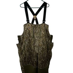 Drake Non-Typical Silencer Bibs with Scent Control Mossy Oak Bottomland Size 2XL